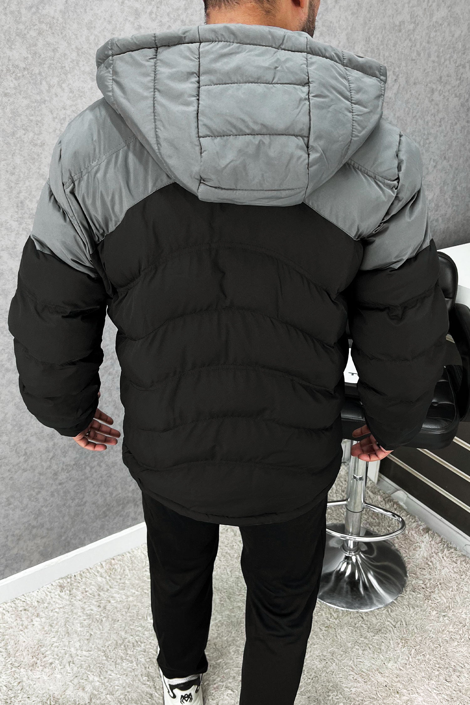 Th Nrth Fce Contrast Hooded Bubble Padded Imported Puffer Jacket