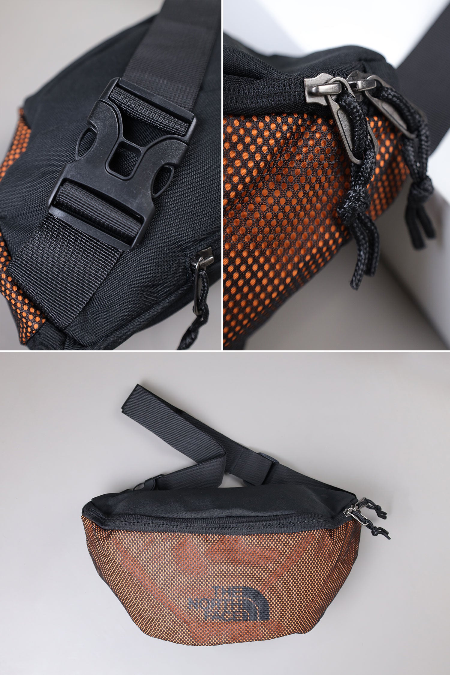 Th Nrth Fce Flyweight Pouch Waist Bag | Black&Orange
