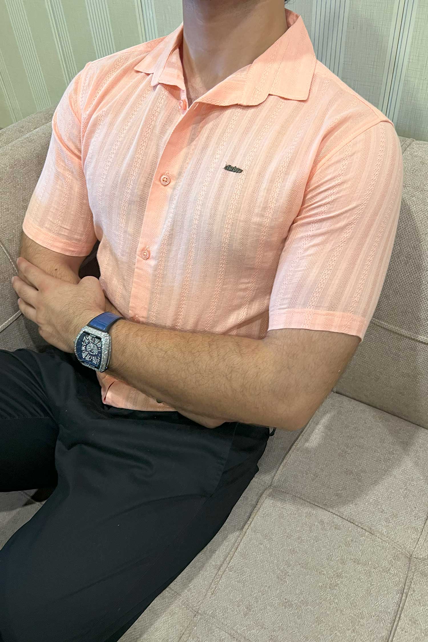 Turbo Endless Cool Embossed Casual Shirt