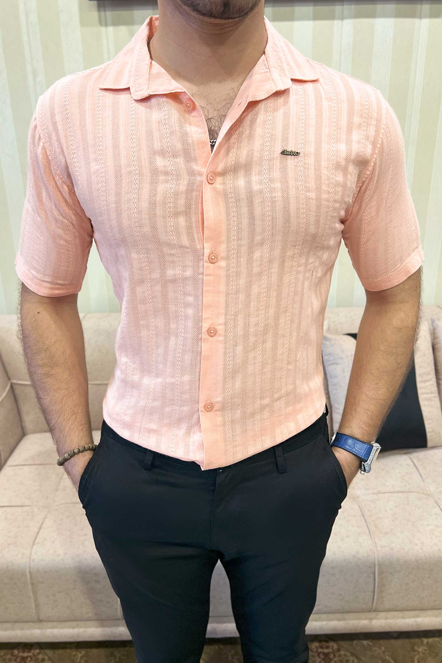 Turbo Endless Cool Embossed Casual Shirt