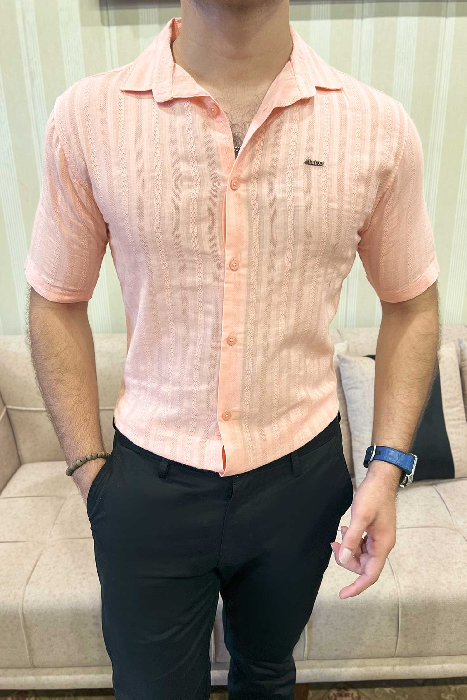 Turbo Endless Cool Embossed Casual Shirt