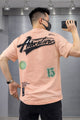 Mens Street Adventure Graphic Tee In Baby Pink
