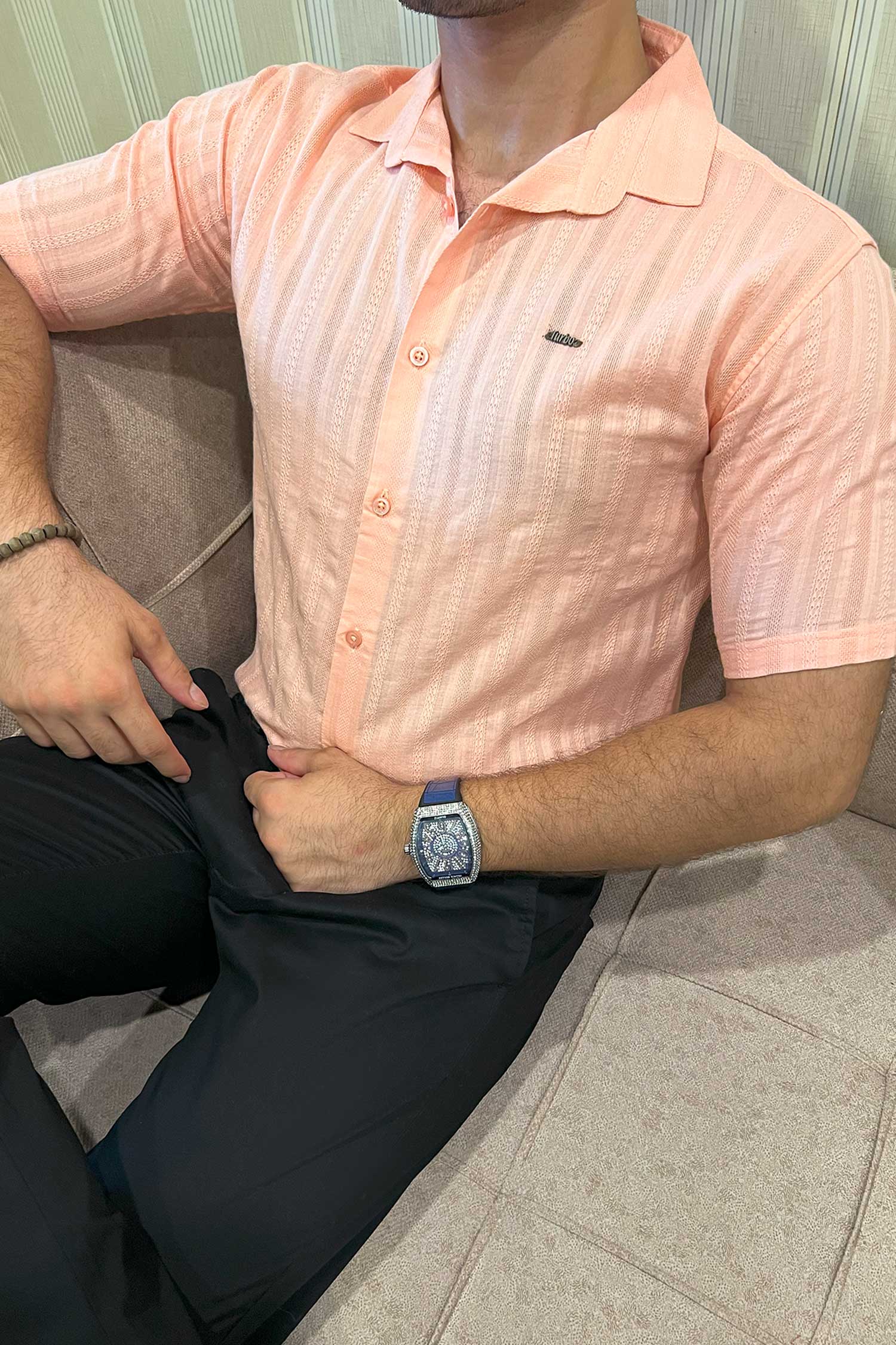 Turbo Endless Cool Embossed Casual Shirt