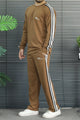 Turbo Ordinary Round-Neck Men's Co-Ord Set In Brown
