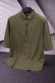 Turbo Distinct Striped Design Casual OverShirt In Brown