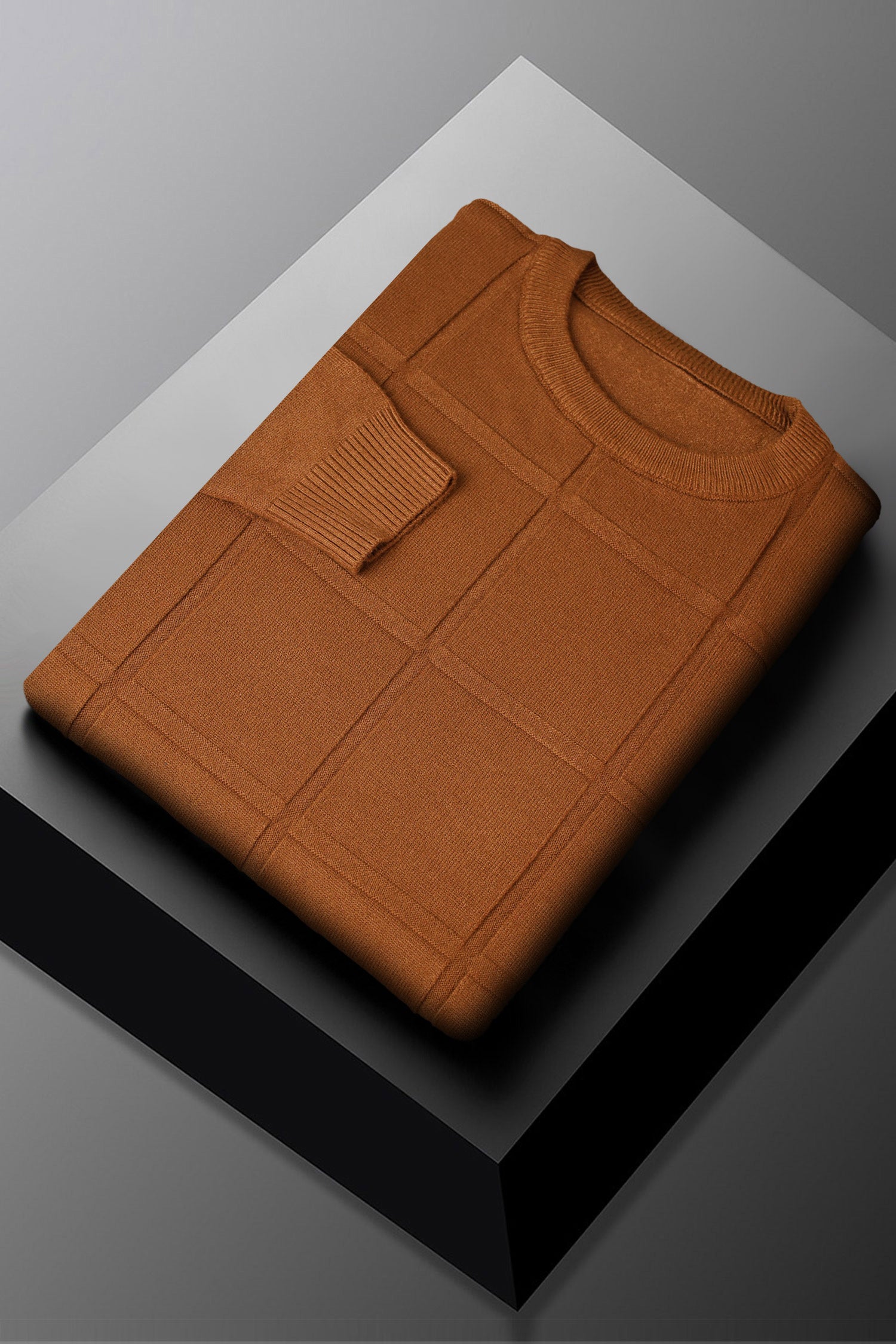 Trionn Korean Crew-Neck Imported Men's Sweater