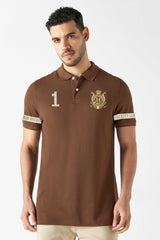 Hackt Lndn Heritage Crown Graphic Men's Polo Shirt