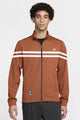 Nke Track Top "Pitch" Men Zipper Upper In Dark Camel