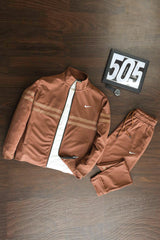 Nke Dual Line Signature Full Zipper Tracksuit
