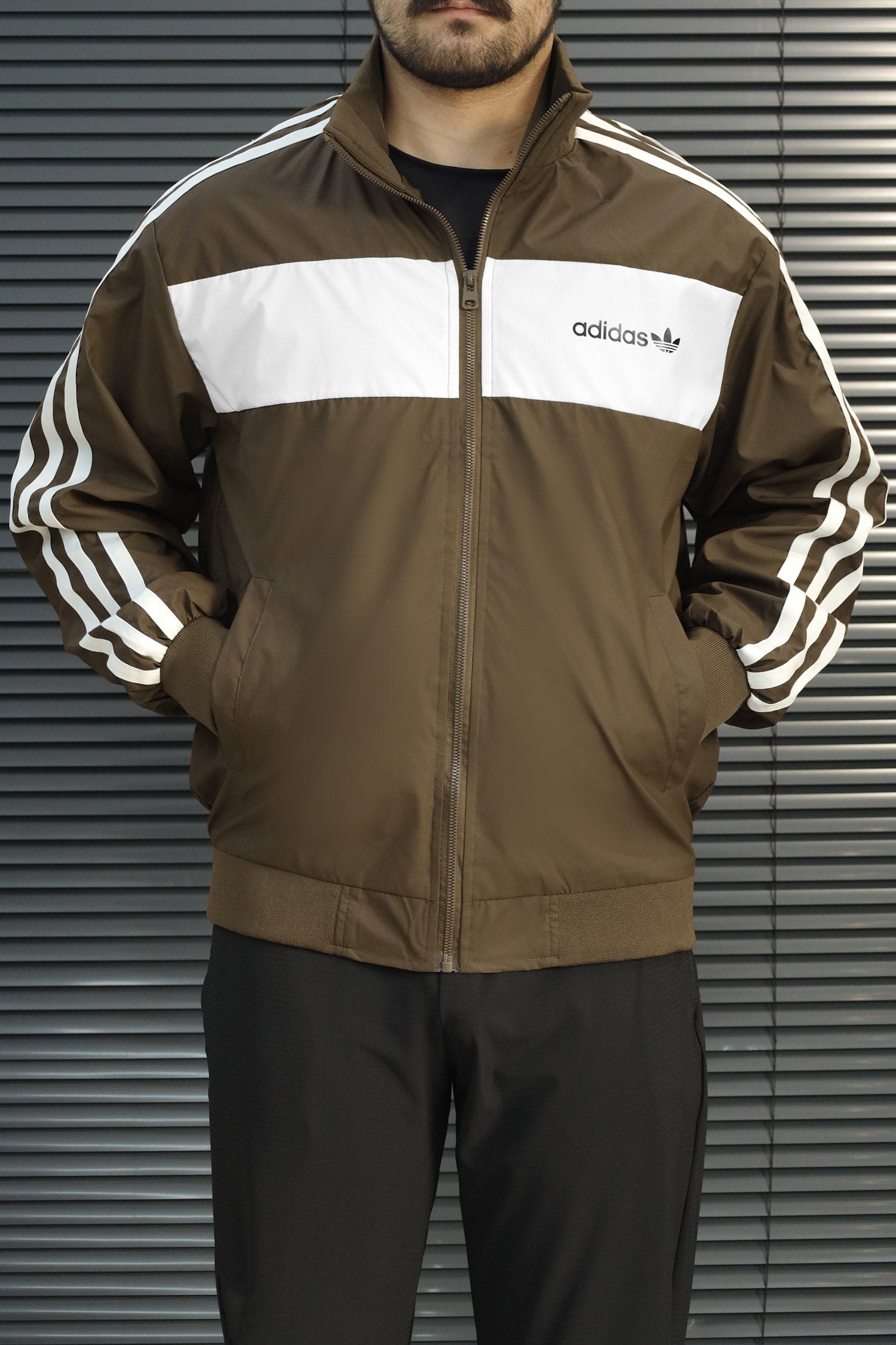 Adds Adicolor Firebird Imp Men Sports Jacket In Brown
