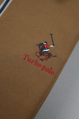 Turbo Polo x R/L Zip Collaered Men's Polo Shirt In Brown