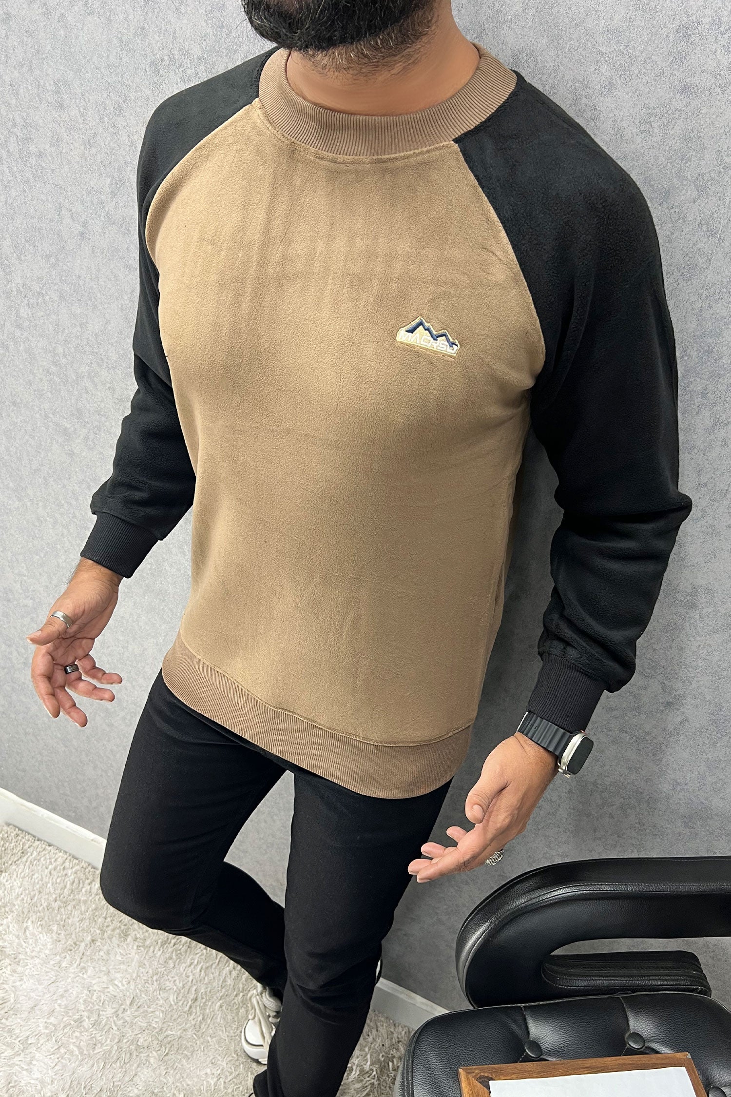 Down Shoulder Style Imported Men's Sweatshirt