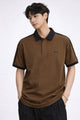 Turbo Contrasting Color Men's Polo Shirt