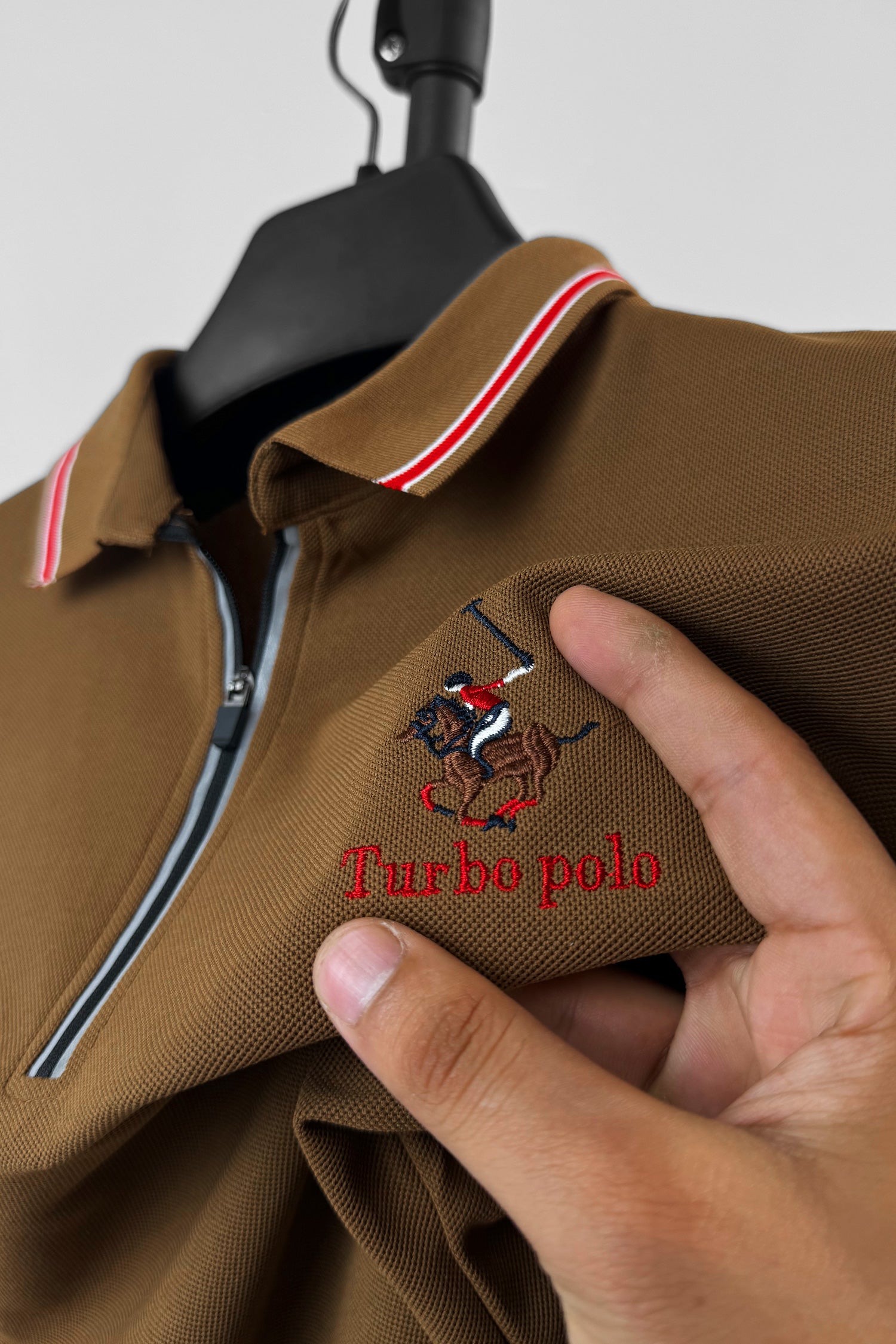 Turbo Polo x R/L Zip Collaered Men's Polo Shirt