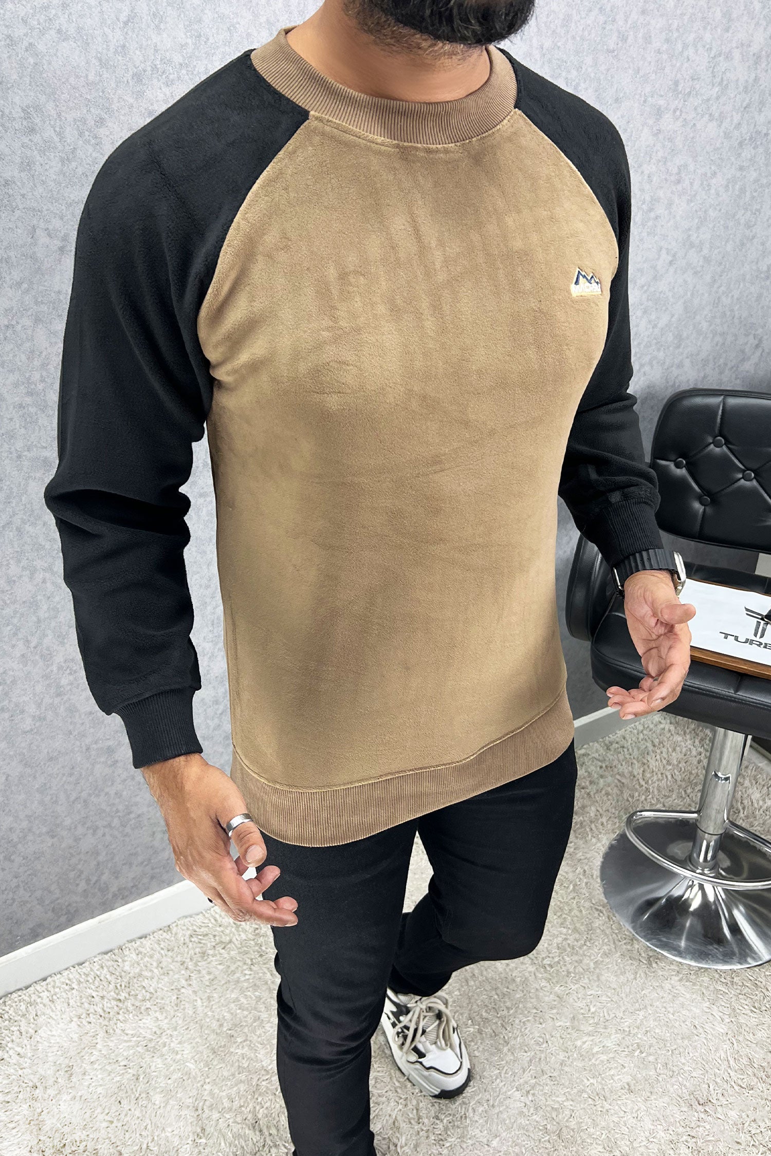 Down Shoulder Style Imported Men's Sweatshirt