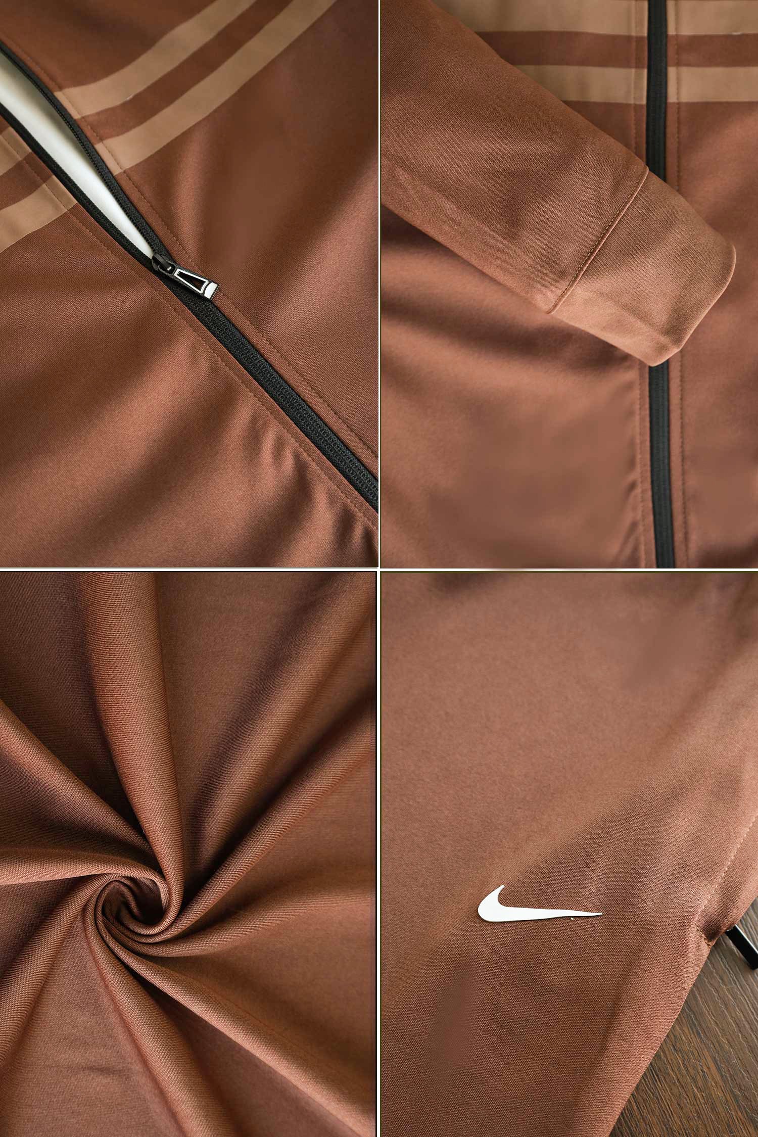 Nke Dual Line Signature Full Zipper Tracksuit