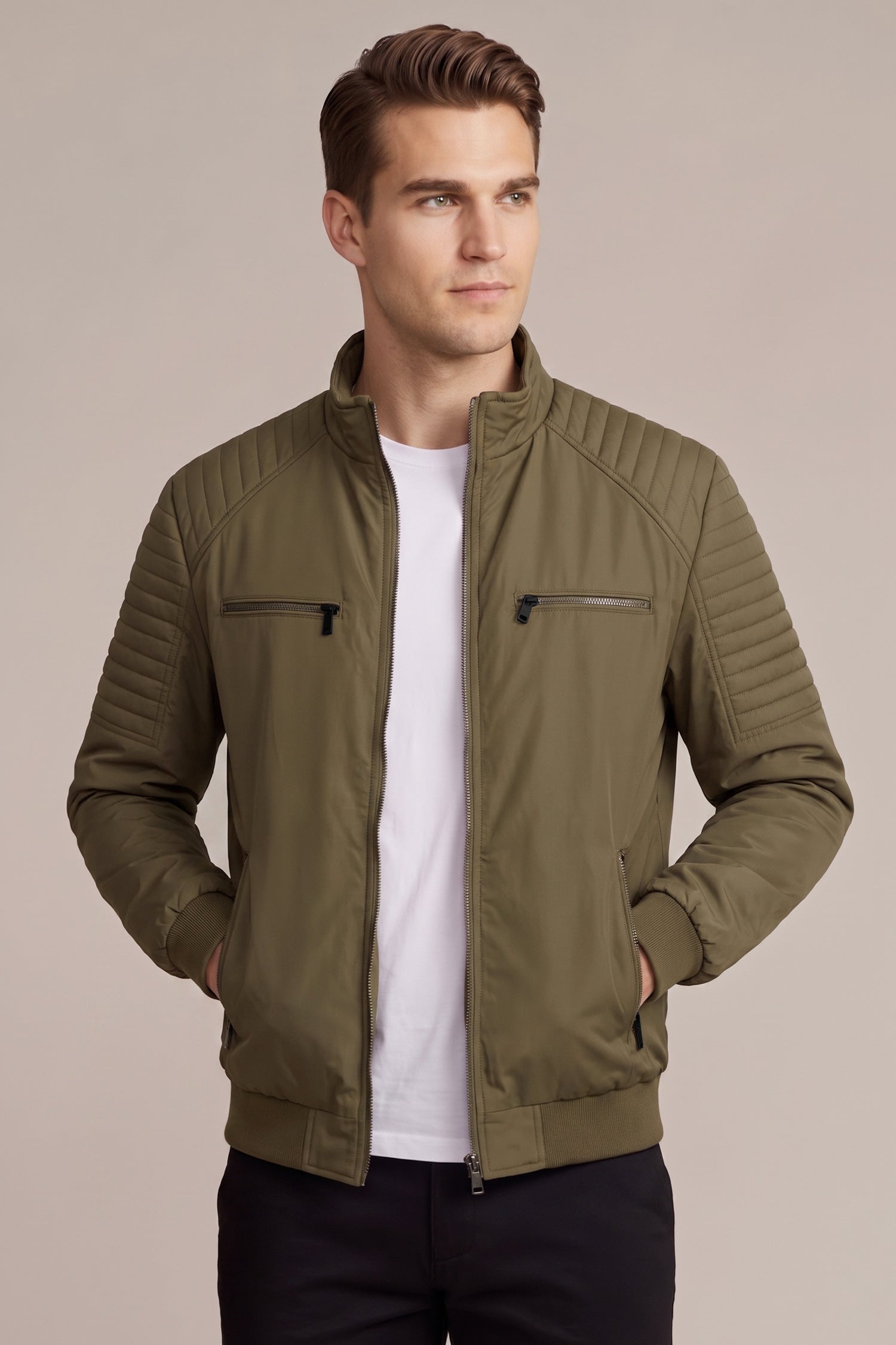 Men's Classic Padded Imported Parachute Puffer Jacket
