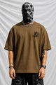 Turbo Bold Culture Men's Oversize Tee In Brown
