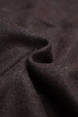 Vrsce Geomatric Typography Pure Wool Men Mufflers  In Brown