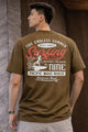 Turbo "Endless Summer" Typography Oversize Tee In Brown