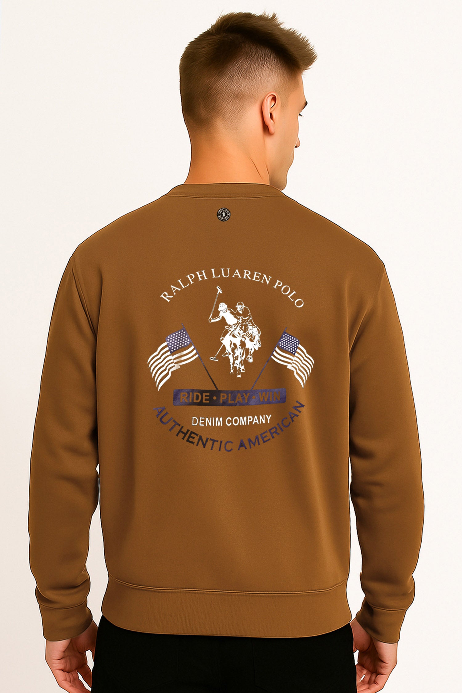 Rph Lren Neck Adele Round Neck Imported Men's Sweatshirt