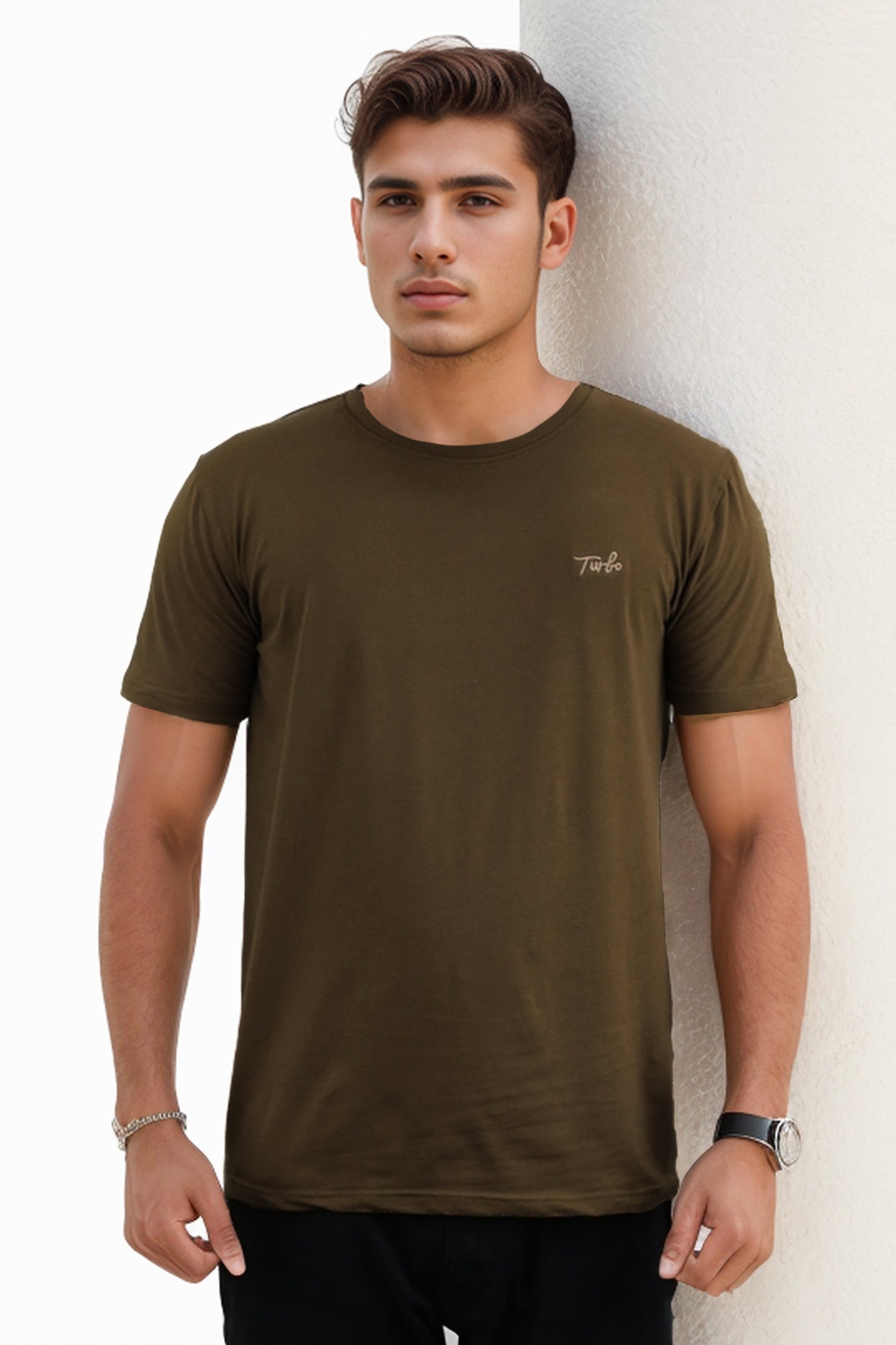 Turbo Premium Plain Round Neck T-Shirt