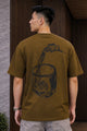 Turbo Urban Equation Men's Oversize Tee In Brown