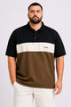 Turbo Panel Style Big & Tall Men's Polo Shirt