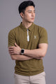 LV High-End Tech Activewear Imp Dry-Fit Polo In Brown