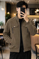 Turbo Light-Weight Bain Style Imported Suede Leather Jacket