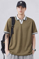 Turbo Old Money Culture Imp Silk Polo Shirt In Brown