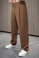 Single Plated Men's Cotton Pant | Brown