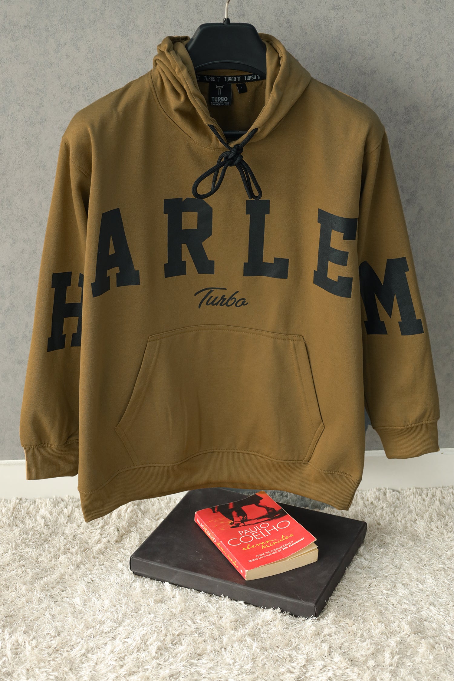 Turbo Harlem Signature Slogan Fleece Hoodie