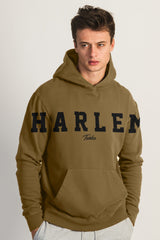 Turbo Harlem Signature Slogan Fleece Hoodie