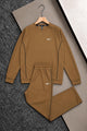 Nke Active-Wear Piping Men's Co-Ord Set In Brown