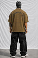 Turbo Calm Edge Men's Oversize Tee In Brown