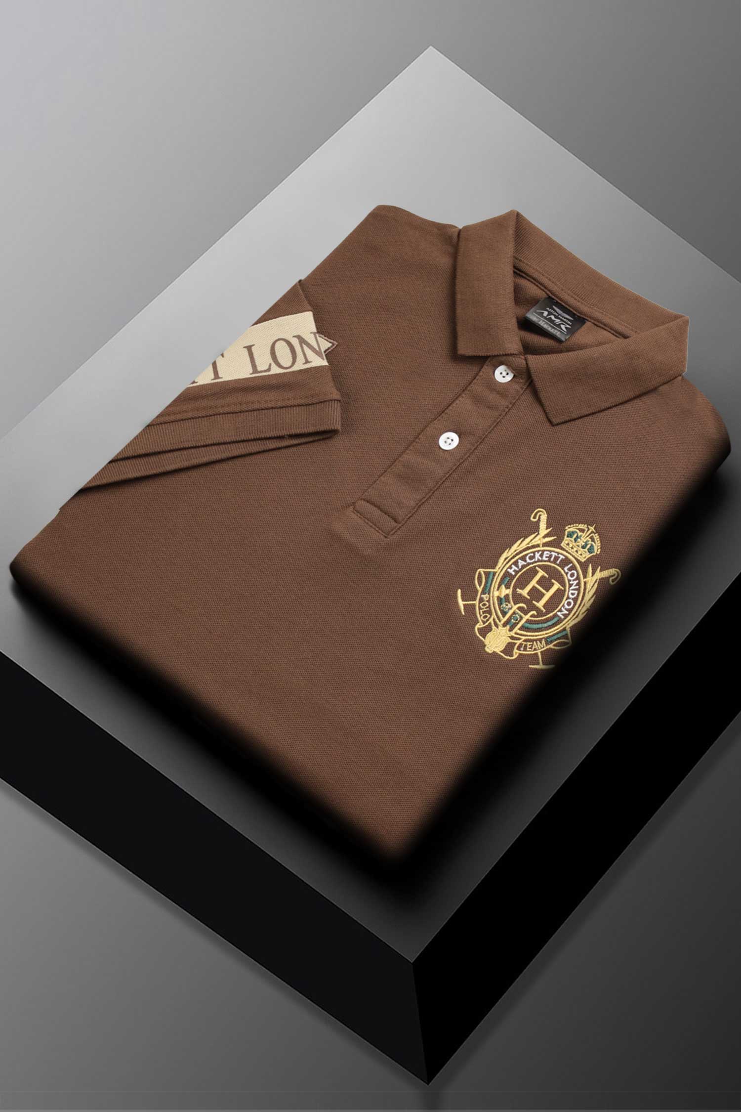 Hackt Lndn Heritage Crown Graphic Men's Polo Shirt