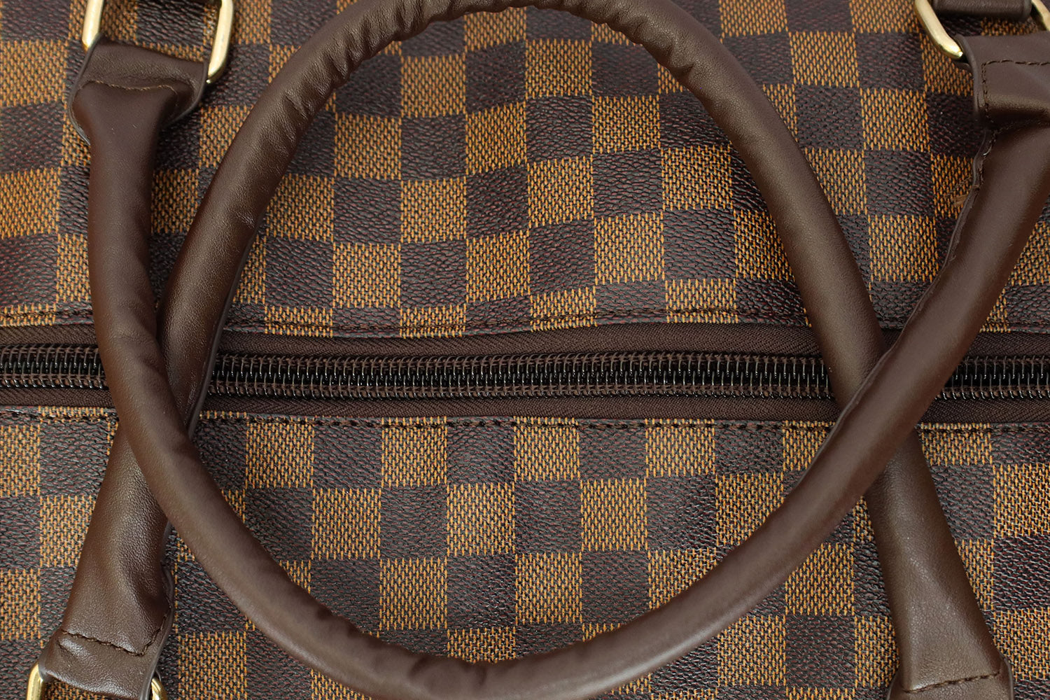 Luis Vten Imported Signature Printed Travel bag in Brown