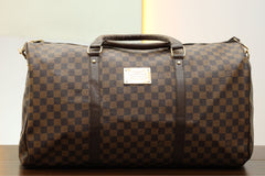 Luis Vten Imported Signature Printed Travel bag in Brown