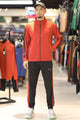 Pma Contrast Dual Side Stripe Tracksuit In Black&Rust