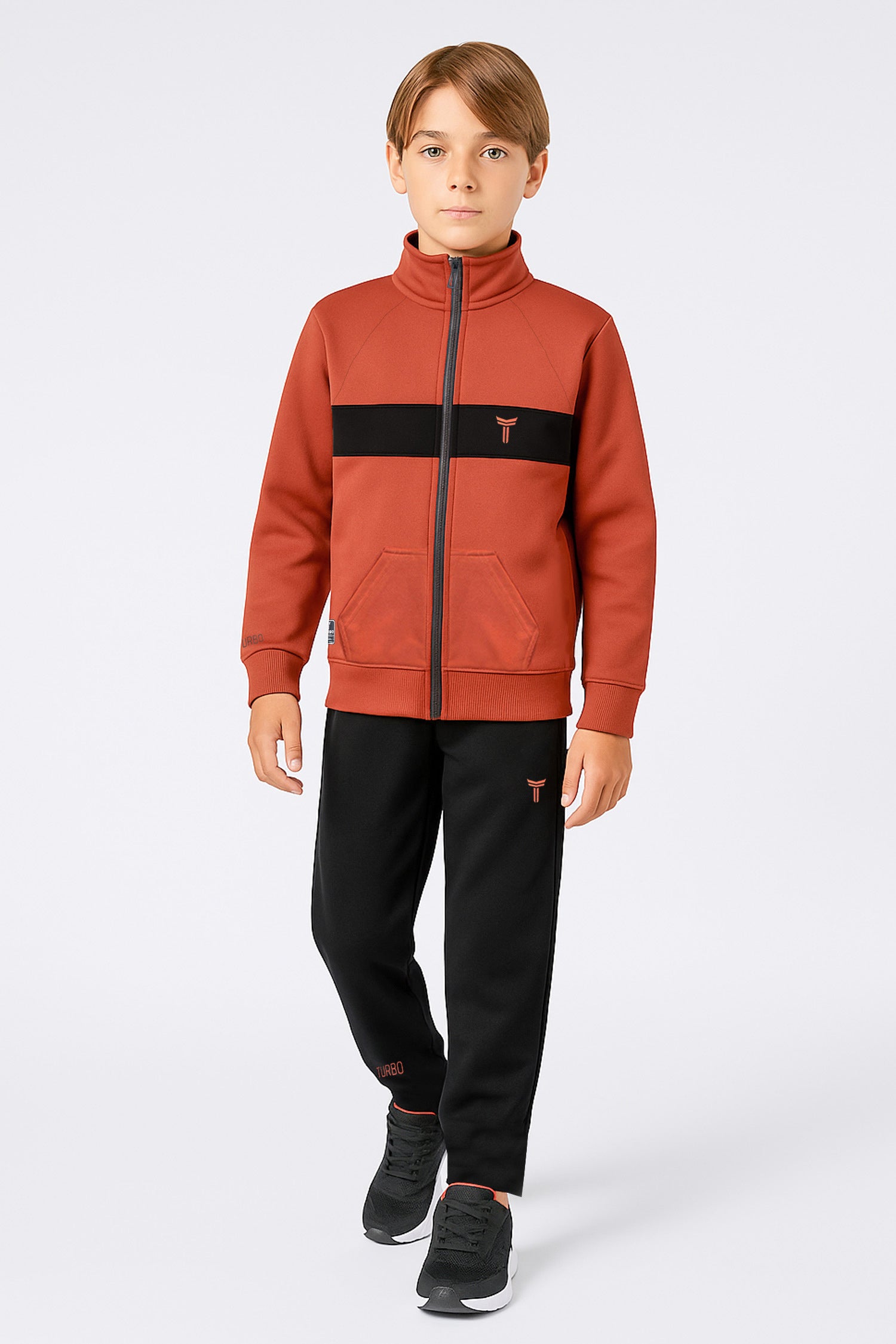 Turbo TrainFit Panel Unisex Younger Kids Tracksuit