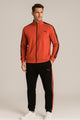 Pma Contrast Dual Side Stripe Tracksuit In Black&Rust