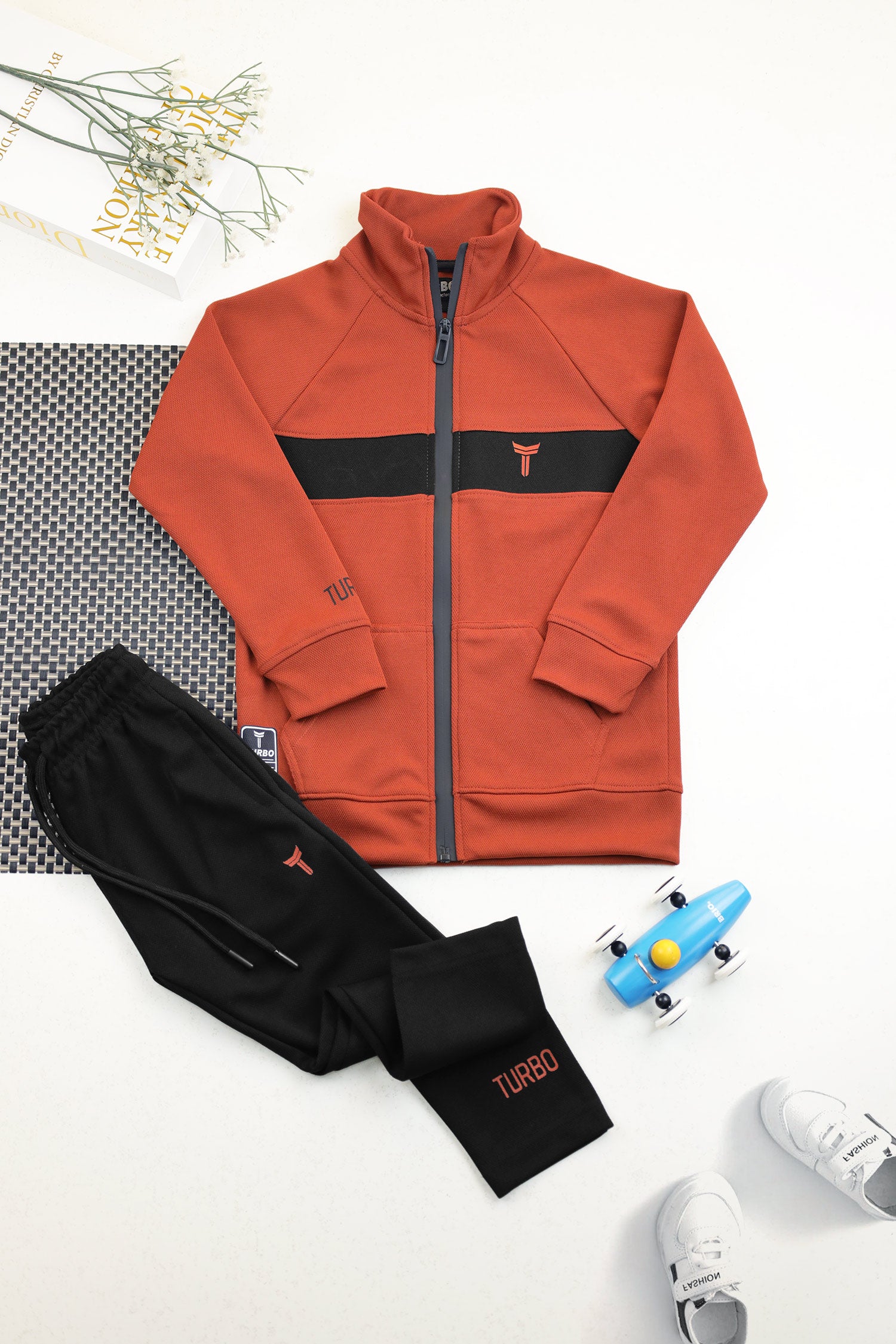 Turbo TrainFit Panel Unisex Younger Kids Tracksuit