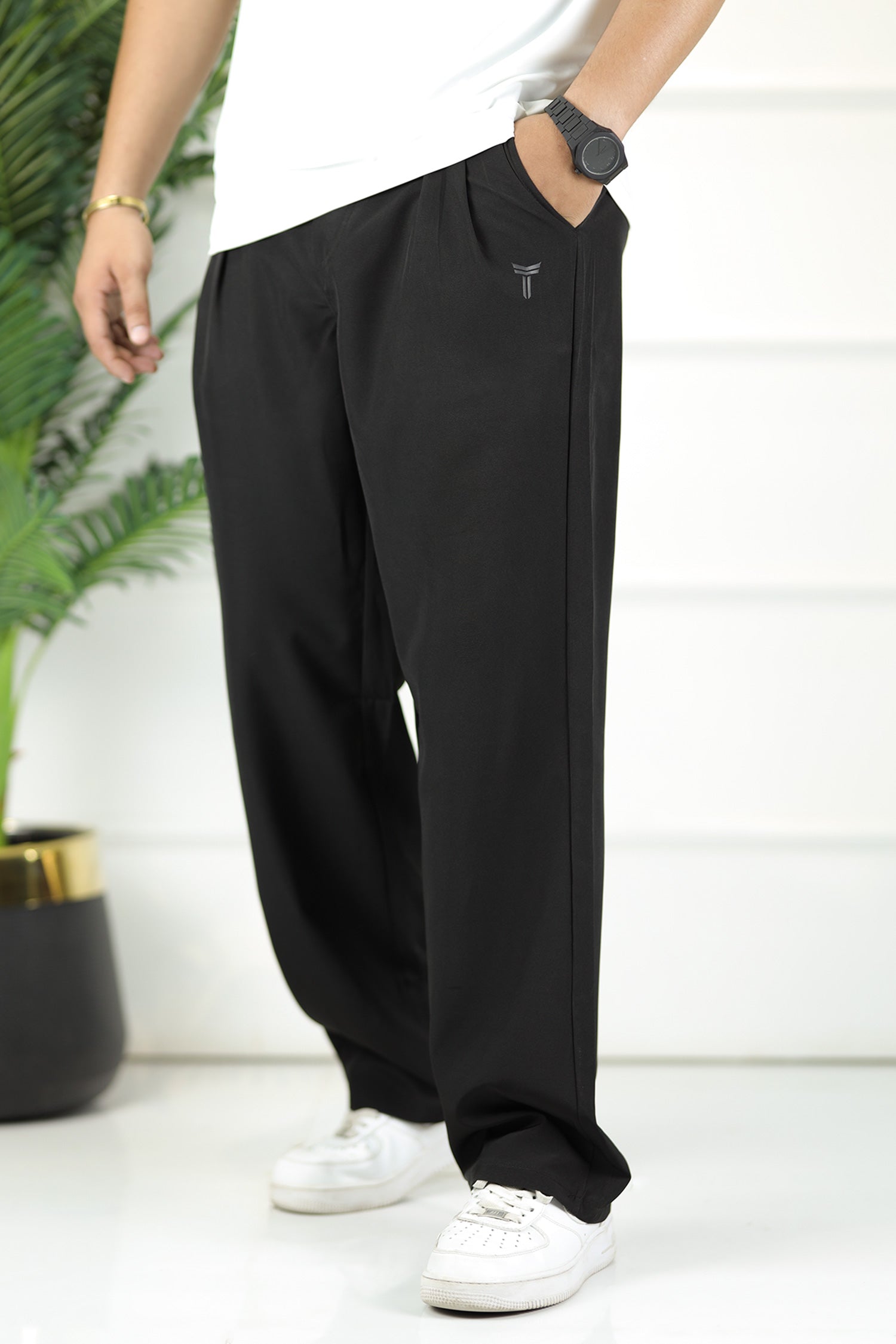 Turbo Urban Micro Box Plate Loose Bottom Trouser