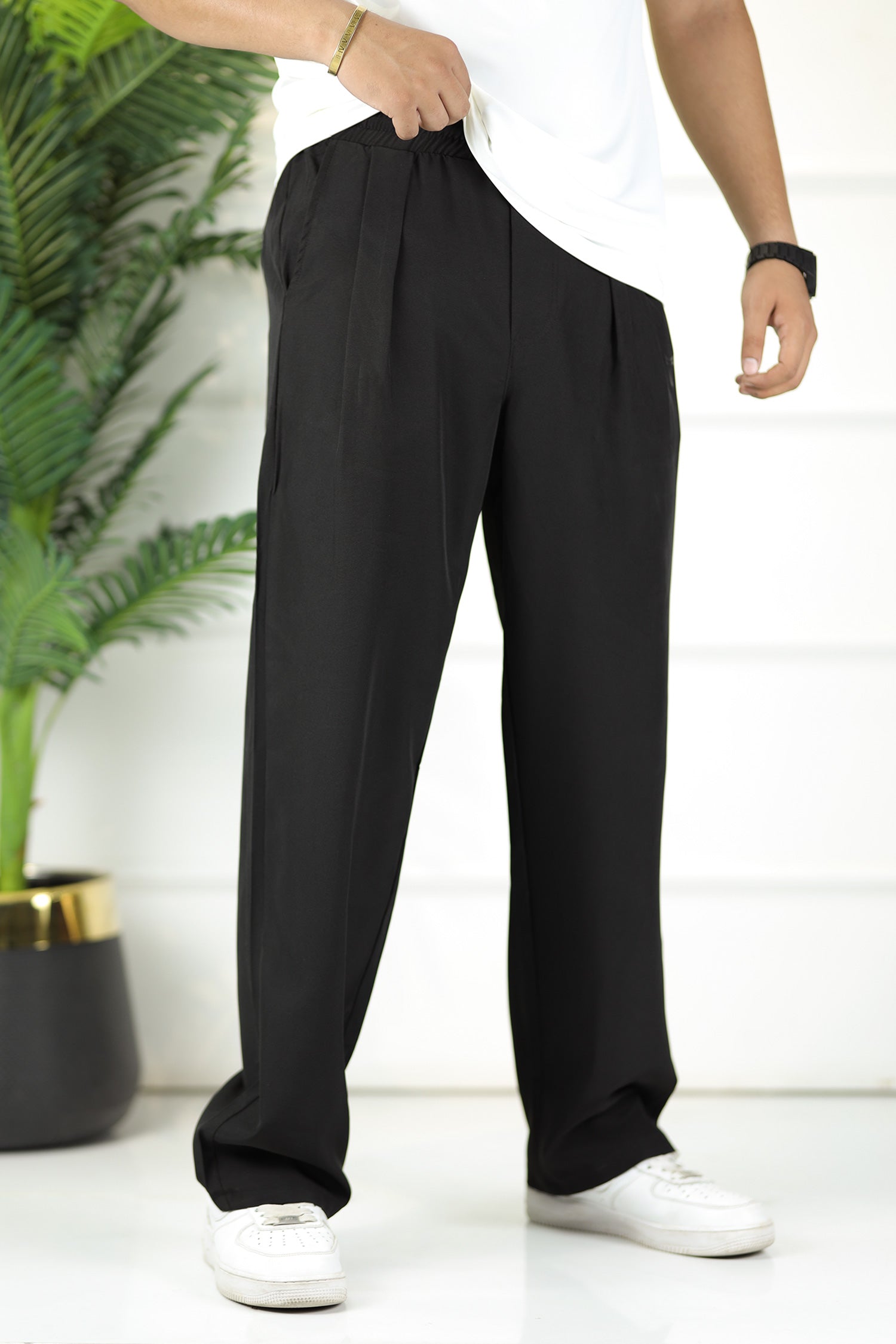 Turbo Urban Micro Box Plate Loose Bottom Trouser