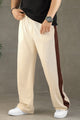 Turbo Jaxcion Striped Men's Trouser In Cream
