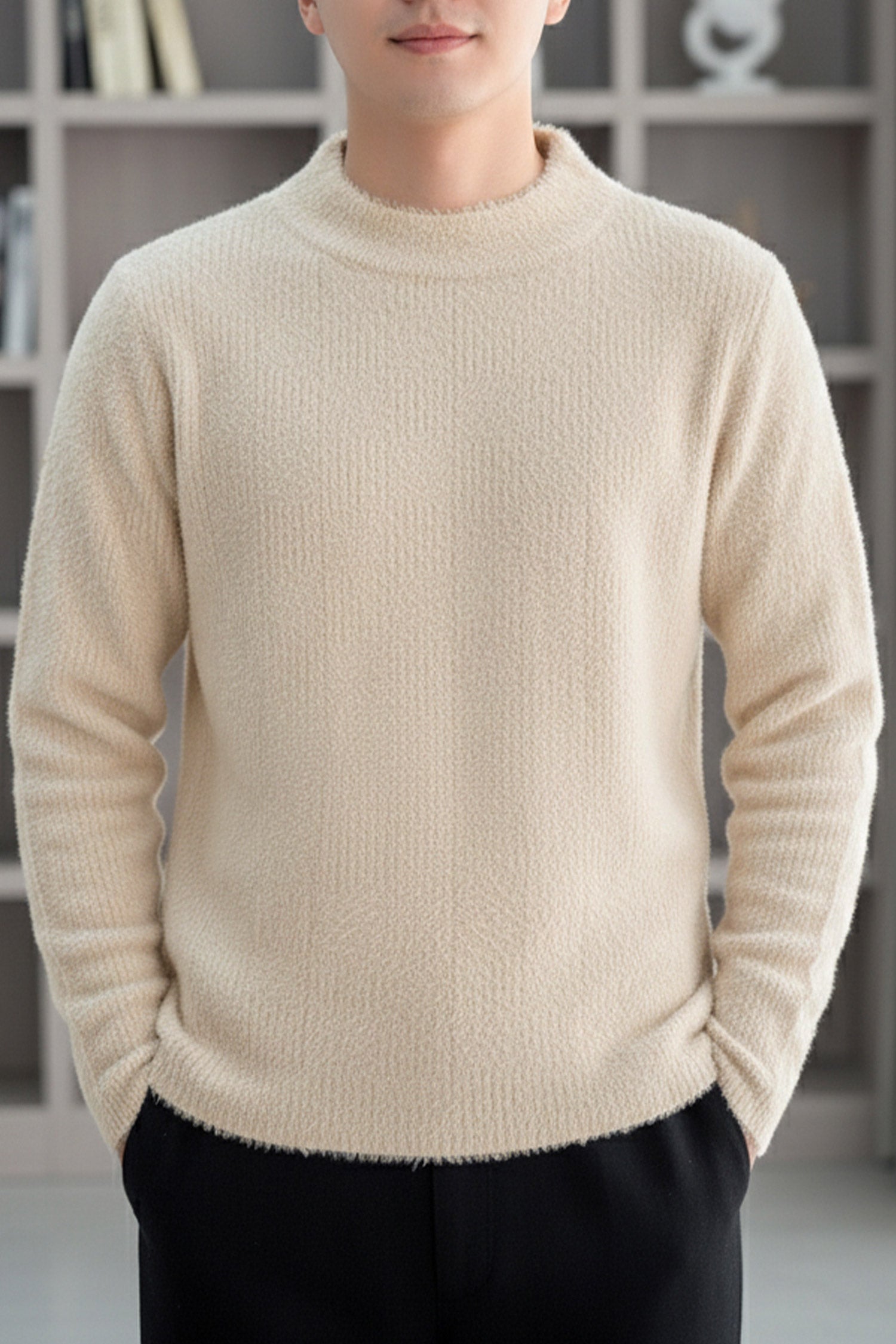 Turbo Classic Rabbit Wool Imported Men's Sweater