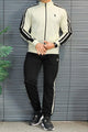 Polo Pony Style Side Stripe Men's Co-Ord Set In Creem & Black