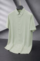 Turbo Regular Fit Seamless Silk Casual Shirt In Beige