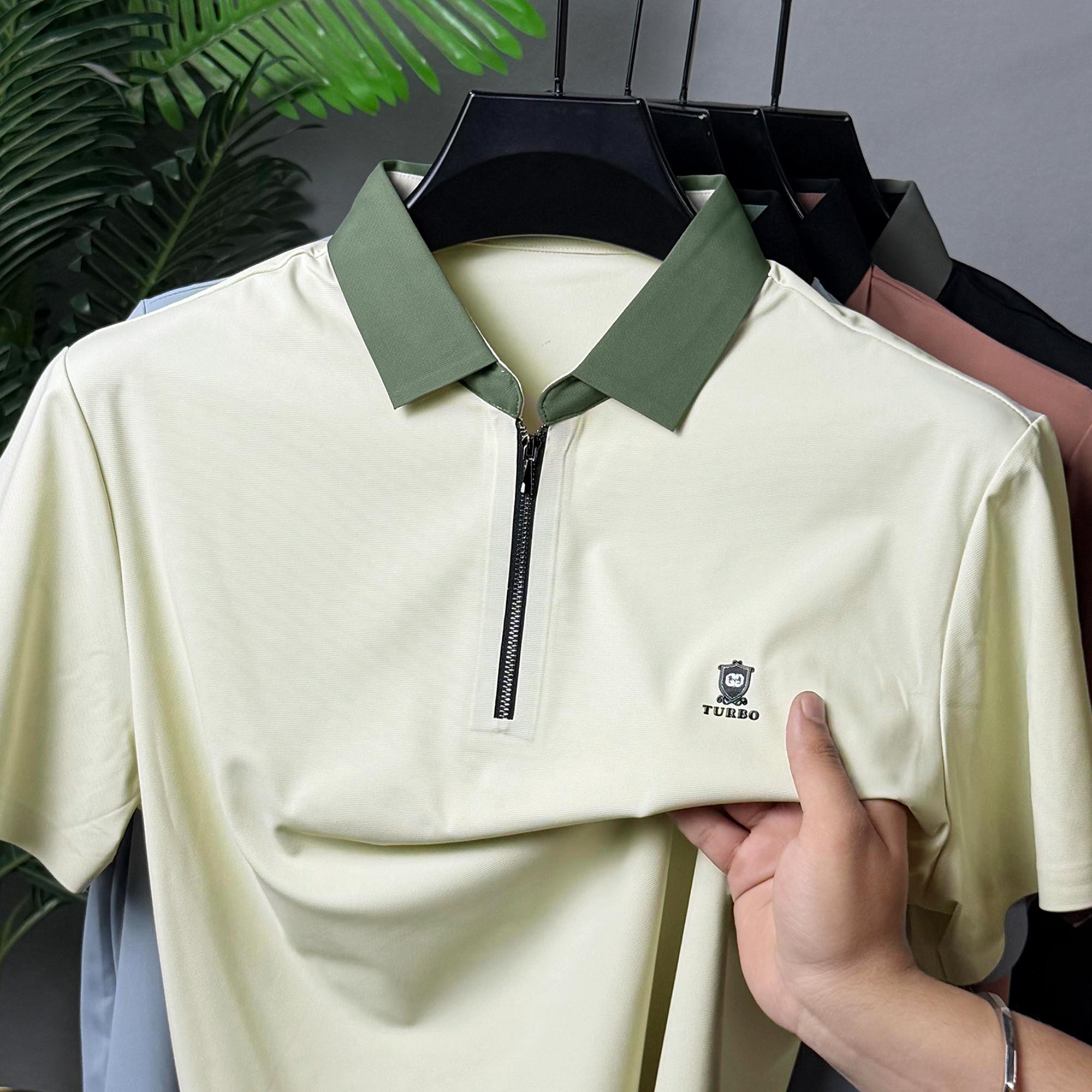 Turbo Contrast Collared Style Polo T-Shirt